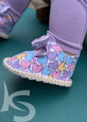 Srdíčkové botičky s ozdobnou mašlí pro Baby Annabelle