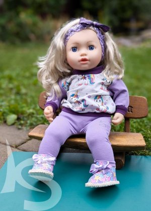 Srdíčkové botičky s ozdobnou mašlí pro Baby Annabelle